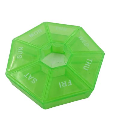Portable 7 Day Pill Box with Separate Compartments Pill Case to Hold Medication/Vitamins/Fish Oil and Supplements