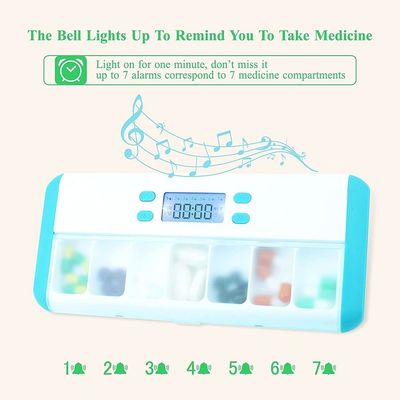 Genuine Dispenser Electronic Smart Box reminder Lock Medicine Case with LED Electronic Timing Dispenser