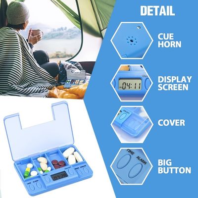 Good selling alarm timer travel self-timer pill box weekly organizer  pill dispenser electronic 4 Compartments case reminder