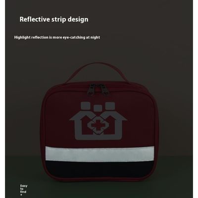 Large Capacity Portable Travel First Aid Kit with 3 Years Shelf Life and 28 x 10 x 19cm Size for Emergency Situations