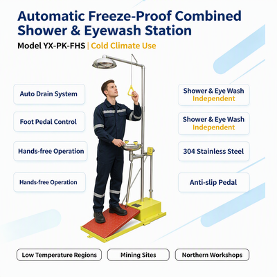  Shower & Eyewash Station YX‑PK‑FHS 