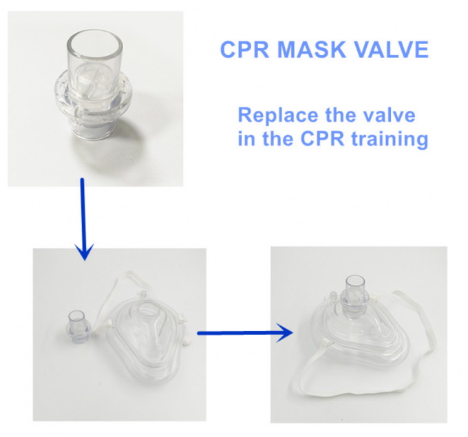 Pocket Replacement One Way Valve Cpr Mask Emergency With Hard Case